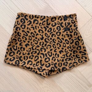 Old Navy Leopard Print Skorts - Brown and Black